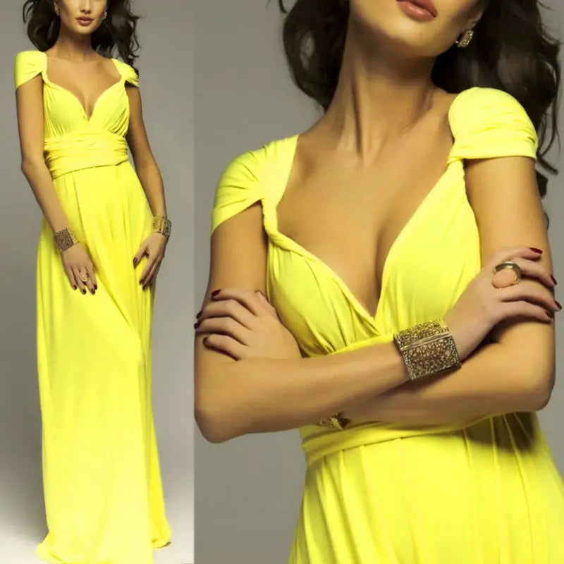 Robe Longue Femme Bandage Multiway Convertible Boho | MDN Store