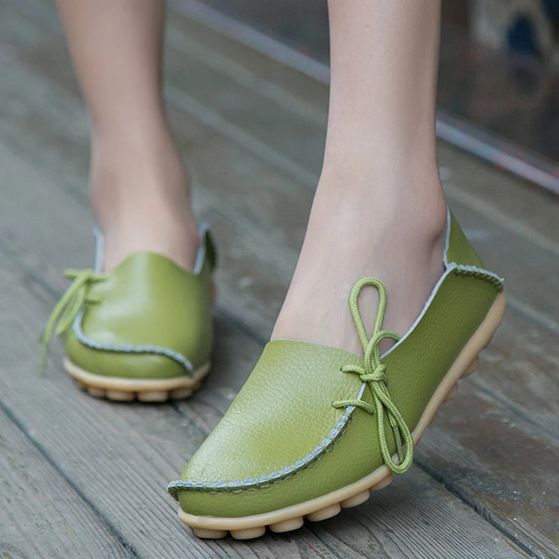 Ballerines Cuir Nœud Papillon Grande Taille | MDN Store