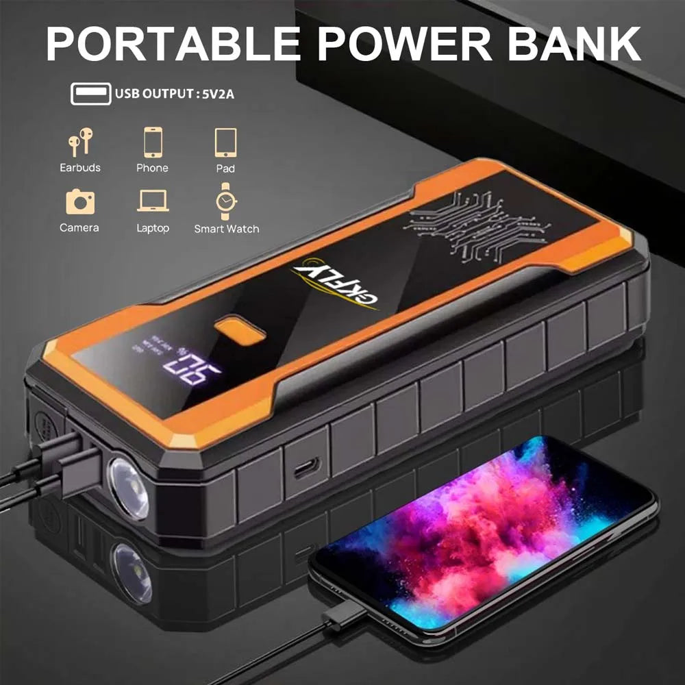 Booster Batterie Voiture 4000A 12V Powerbank Démarrage | MDN Store