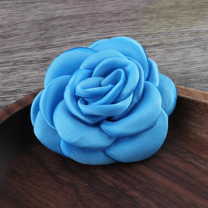 Lot de 10 Fleurs en Satin 6cm - Accessoires Cheveux Mariage | MDN Store