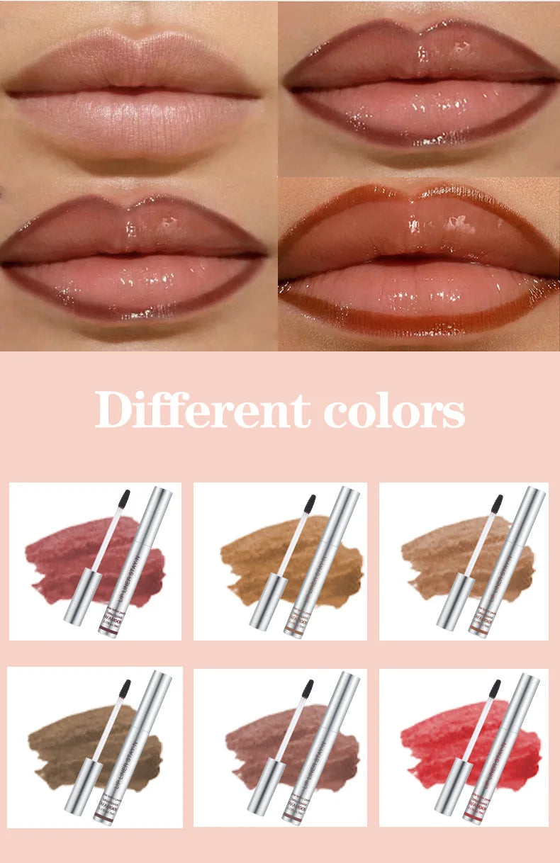 Crayon Lèvres Imperméable Peel Off 6 Couleurs Contour Mat Longue Tenue | MDN Store