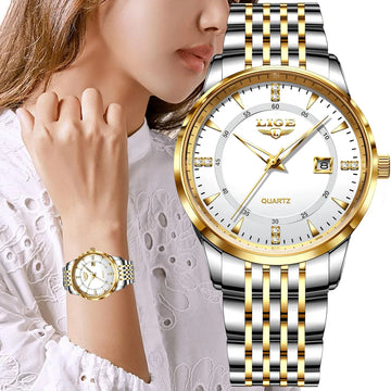 Montre Femme LIGE Acier Inoxydable Étanche | MDN Store