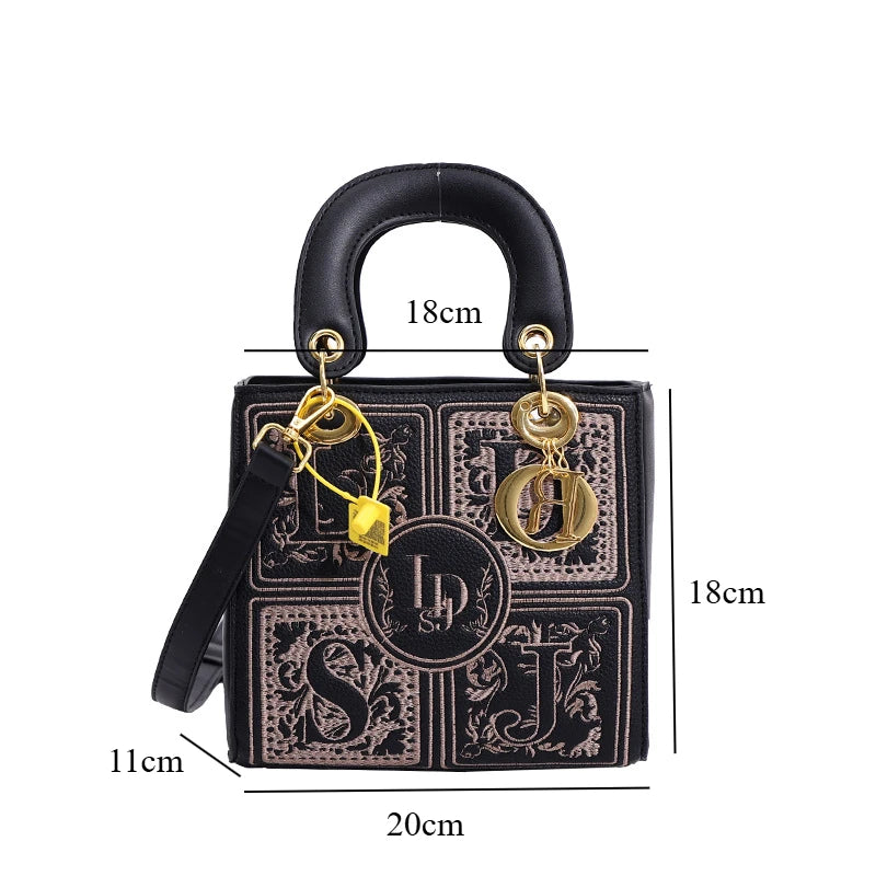 Sac Broderie Royale Poignée Crossbody | MDN Store