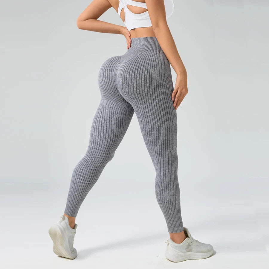Legging Sport Femme Sans Coutures Yoga Taille Haute Gainant | MDN Store