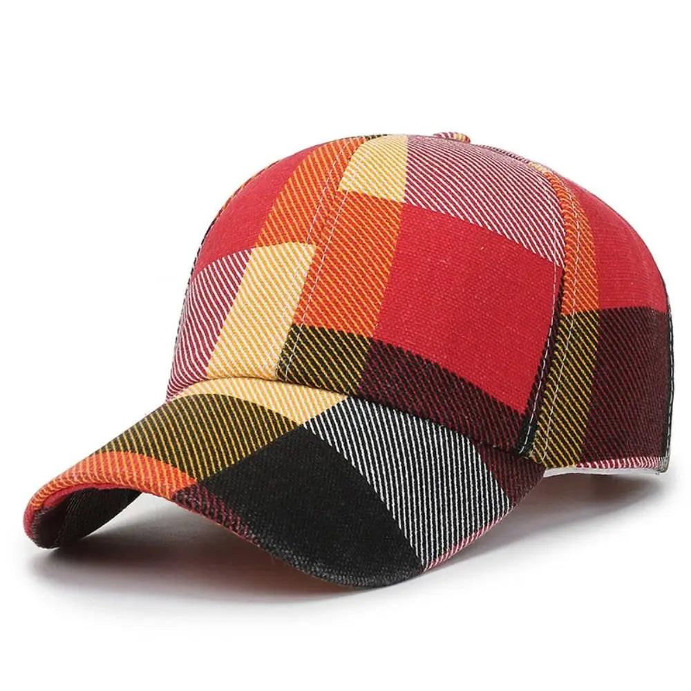 Casquette Baseball Carreaux Rouge | MDN Store