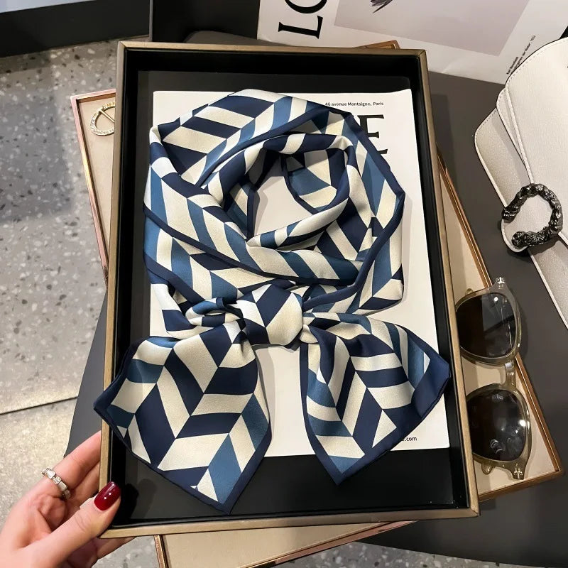 Foulard Soie Long Étroit Femme Cravate | MDN Store