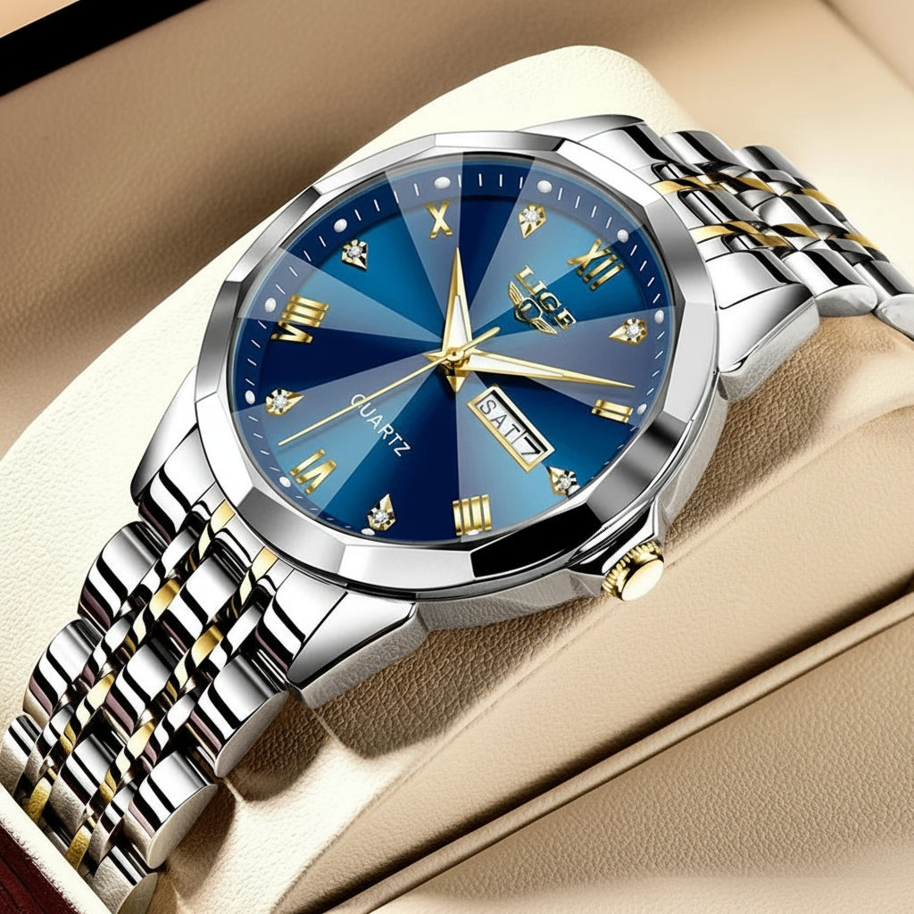 Montre Femme LIGE Luxe Acier Inoxydable Étanche | MDN Store
