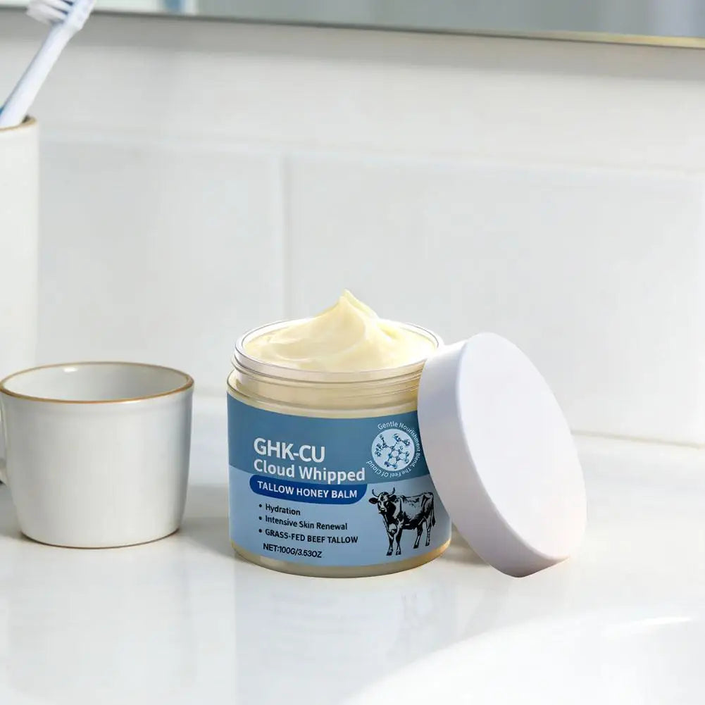 Baume Suif de Bœuf Miel GHK-CU Fouetté Hydratant Renouvellement Cutané 100g | MDN Store