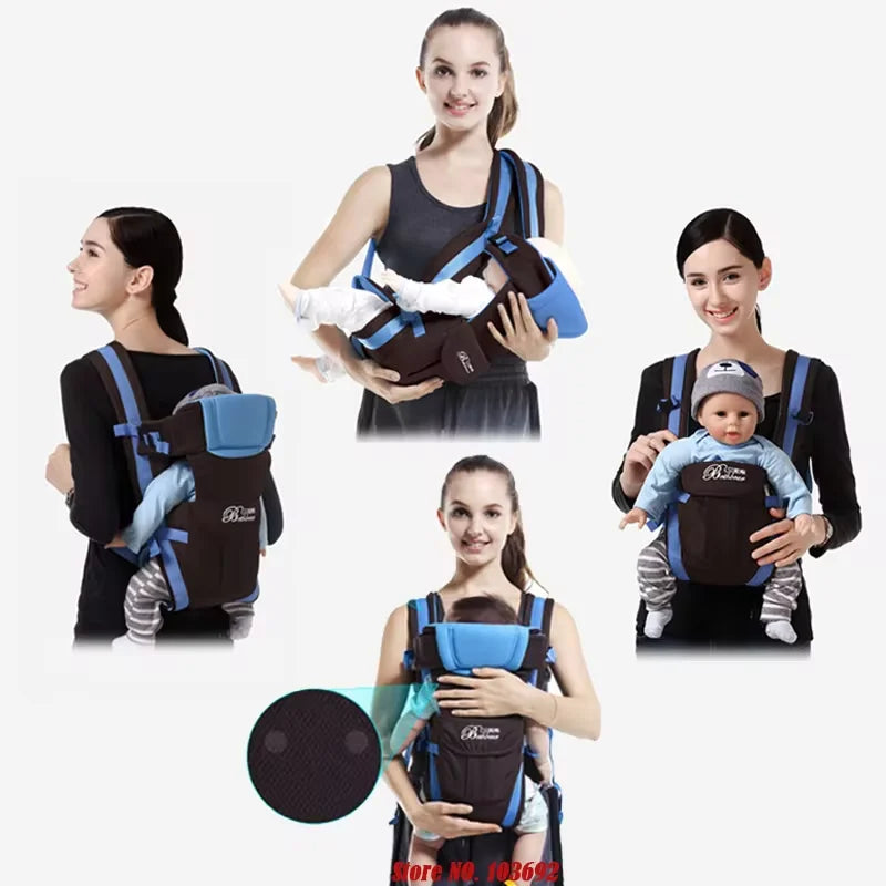 Porte-Bébé Ergonomique 4-en-1 Ajustable Nouveau-né Bambin | MDN Store