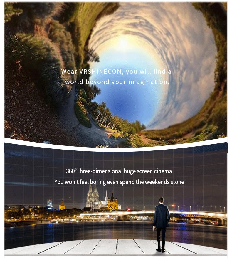 Casque VR Shinecon 10.0 - Lunettes 3D Réalité Virtuelle pour Smartphone | MDN