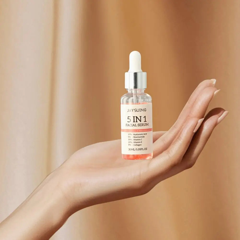 Sérum Visage 5 en 1 Vitamine C 30% Niacinamide Acide Hyaluronique Anti-Rides | MDN Store