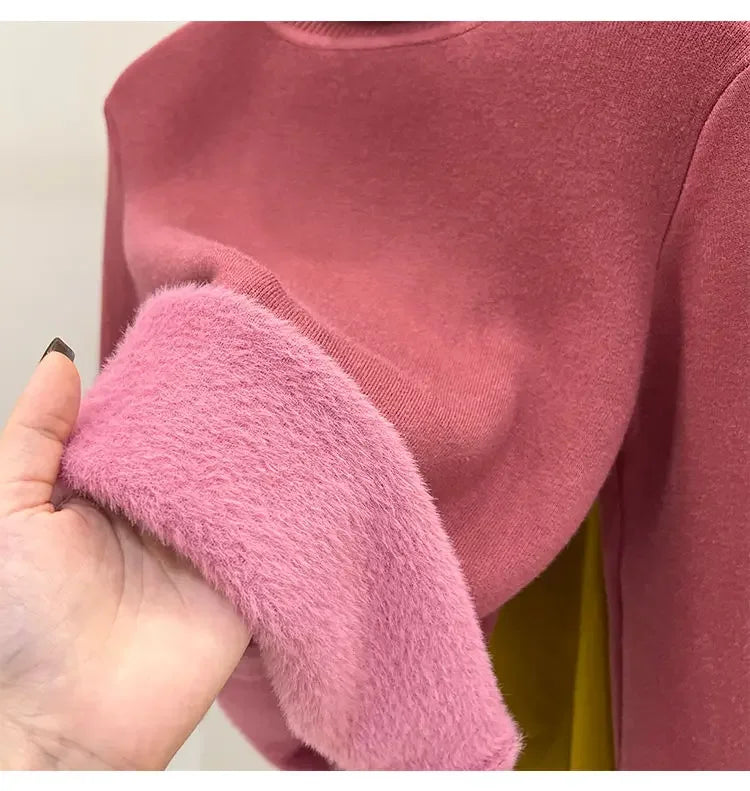 Pull Col Roule Femme Polaire Epais Manches Longues 8 Coloris | MDN Store