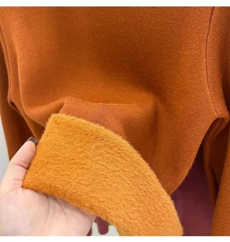 Pull Col Roule Femme Polaire Epais Manches Longues 8 Coloris | MDN Store