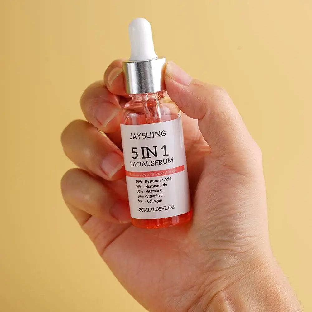 Sérum Visage 5 en 1 Vitamine C 30% Niacinamide Acide Hyaluronique Anti-Rides | MDN Store
