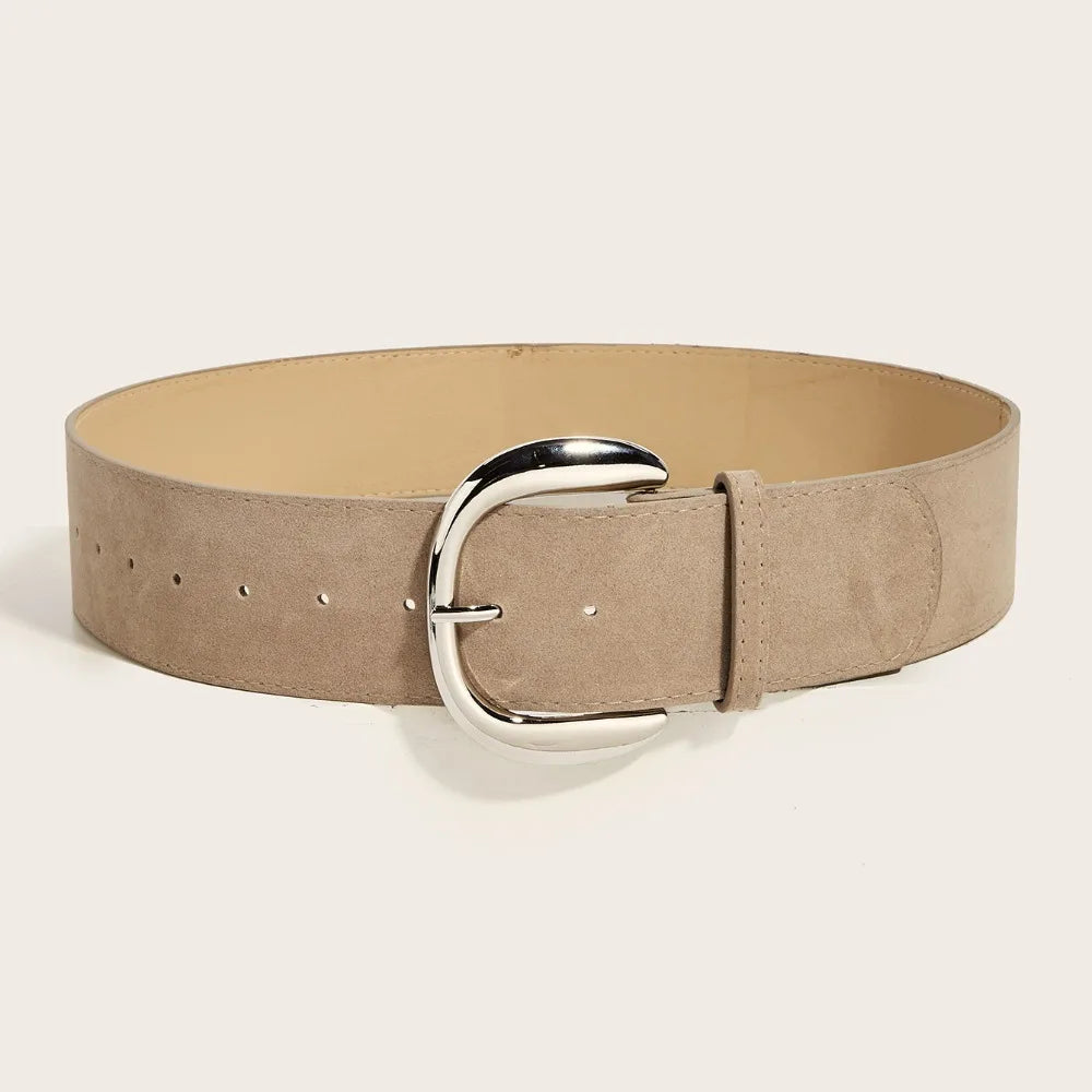 Ceinture Large Cuir Suédé Luxe | MDN Store
