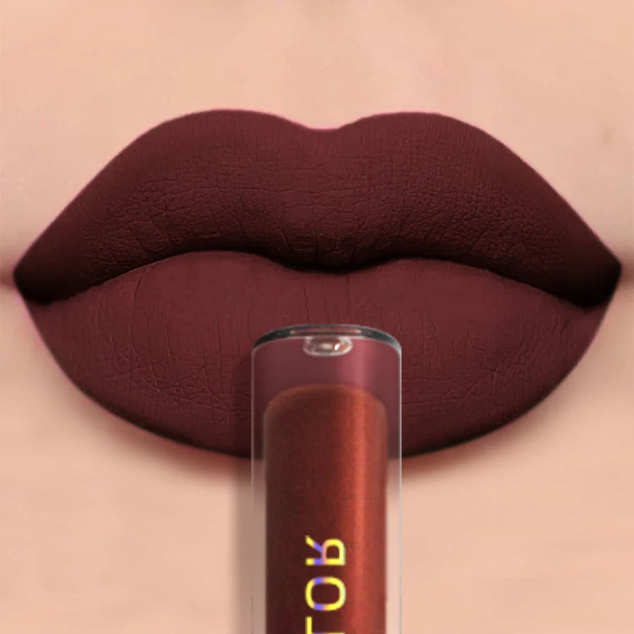 Gloss Lèvres Mat Velours 19 Couleurs Imperméable Nude Noir Rouge | MDN Store