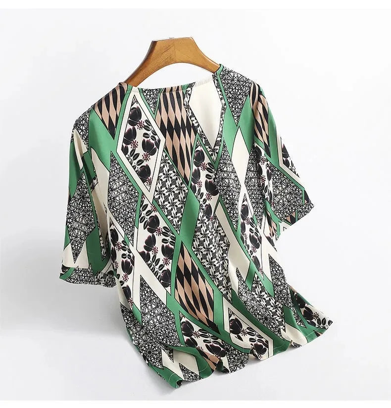 Blouse Fleurie Femme Manches Chauve-Souris Grande Taille | MDN Store 25