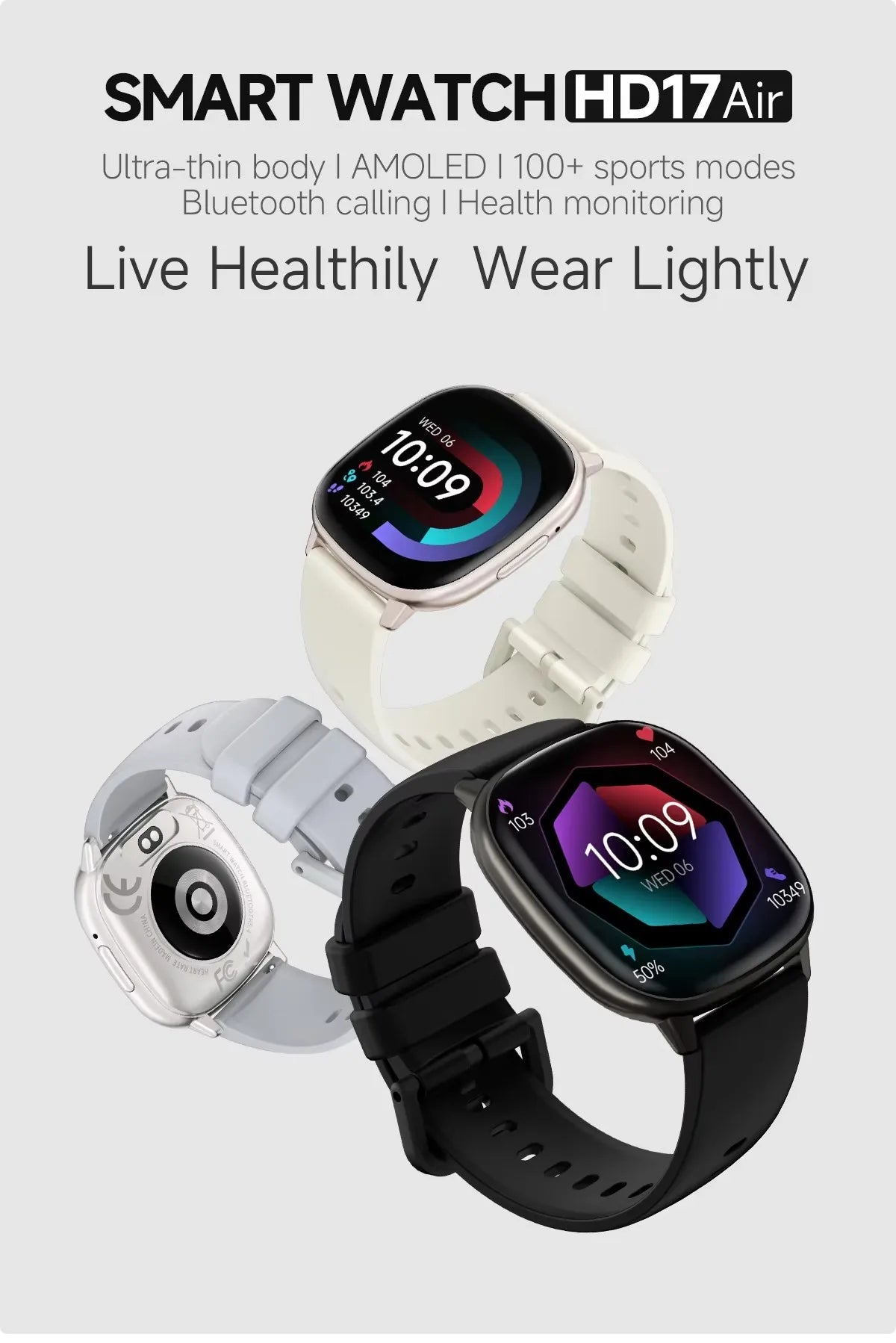 Montre Connectée AMOLED 1.73" Appels Bluetooth | MDN