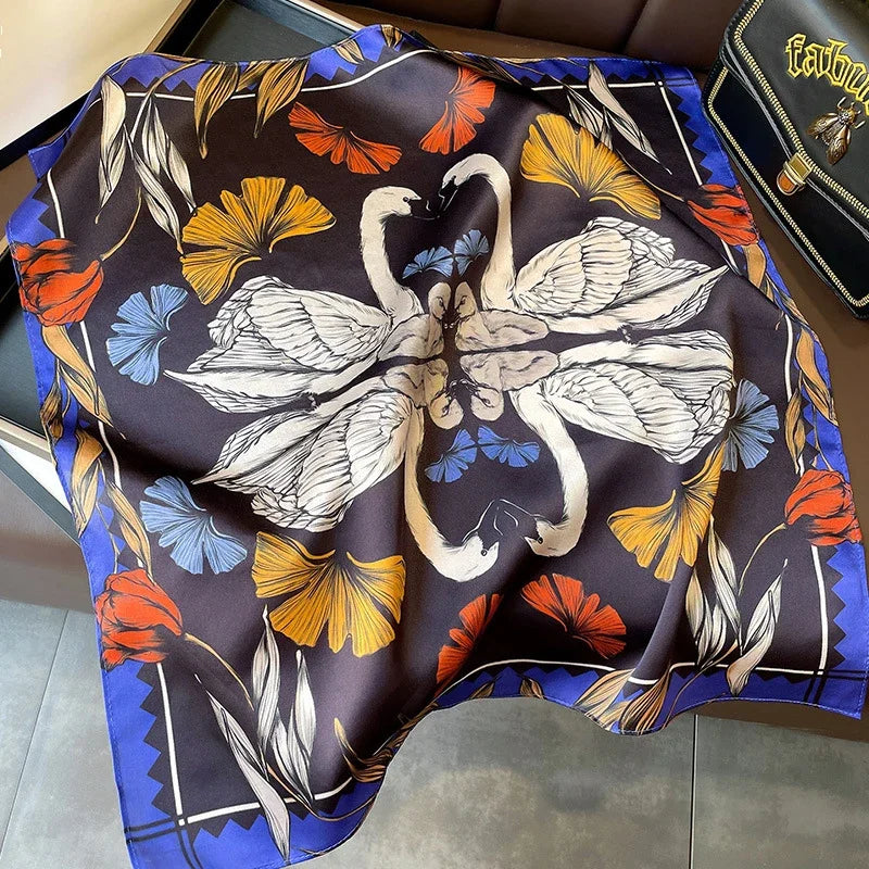 Foulard Carré Soie Naturelle 100% 53cm Femme | MDN Store