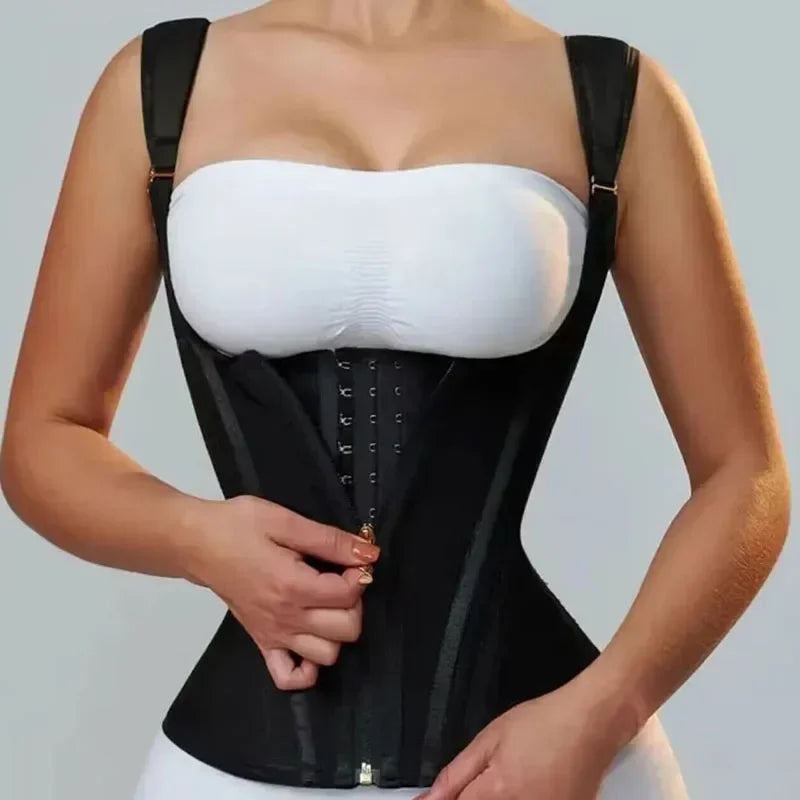 Debardeur Gainant Double Compression Femme Fermeture Eclair | MDN Store 25