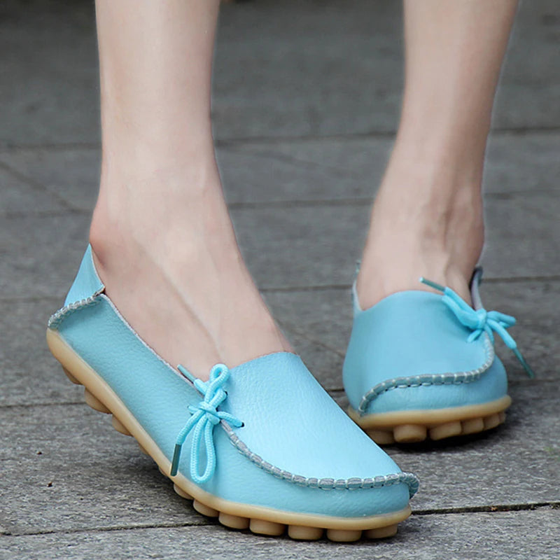 Ballerines Cuir Nœud Papillon Grande Taille | MDN Store