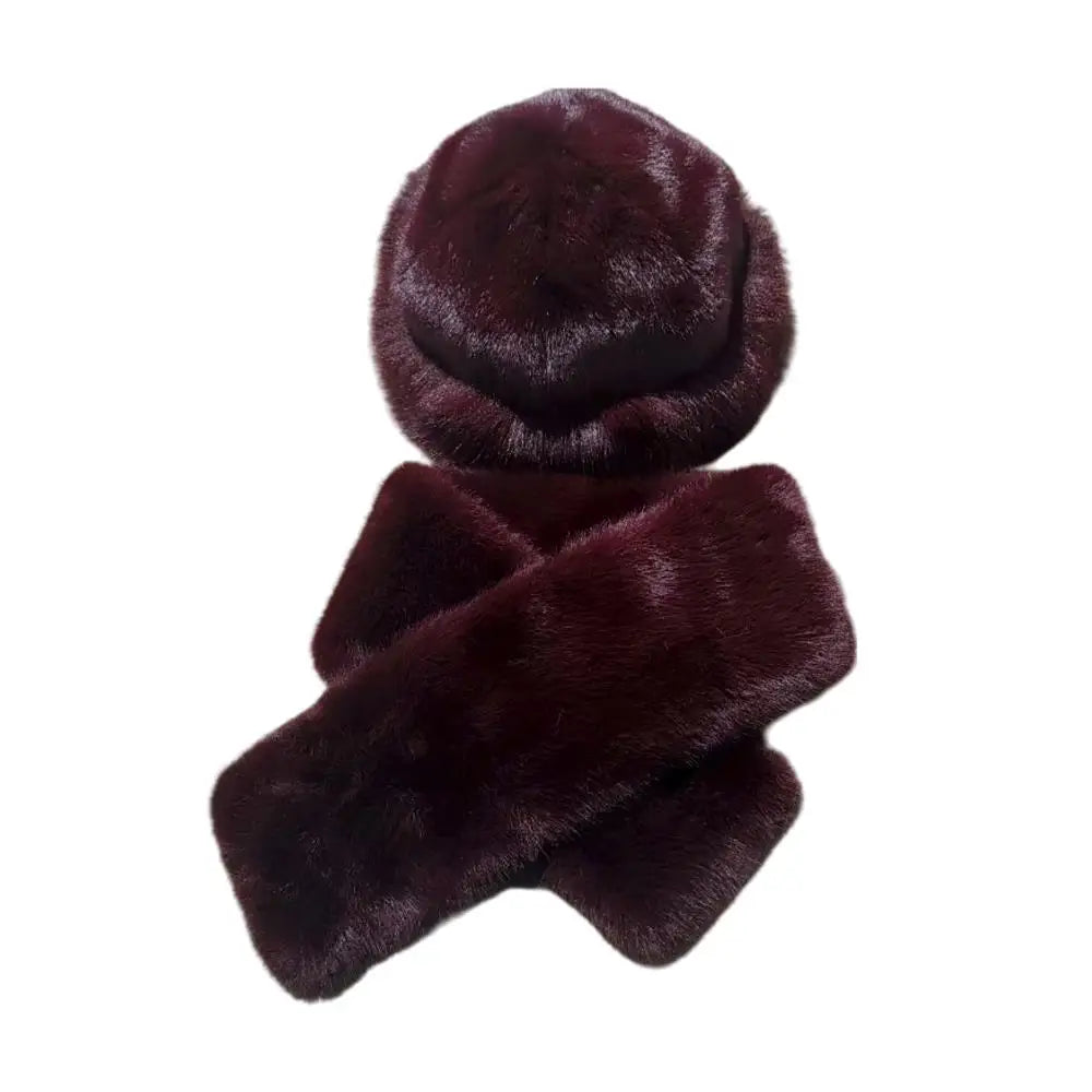 Bonnet Chapka Mongol Femme Fourrure Peluche - Écharpe Croisée Intégrée Coupe-Vent Protection Oreilles | MDN