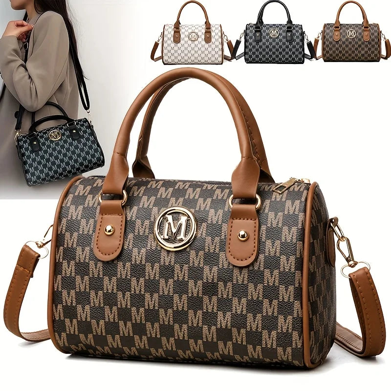 Sac Bandoulière Logo M Doré Cuir | MDN Store