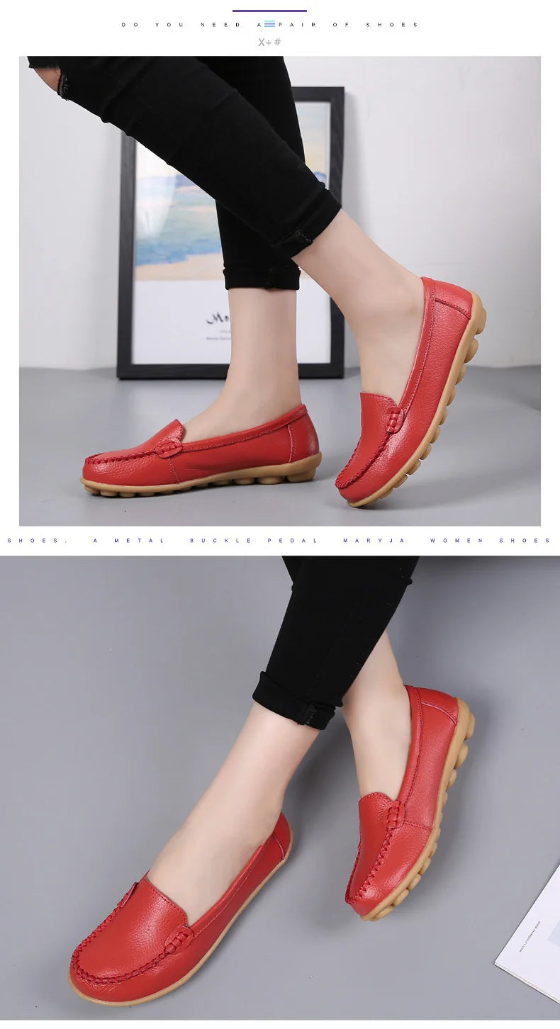 Chaussures Cuir Confort Slip-On Respirantes | MDN