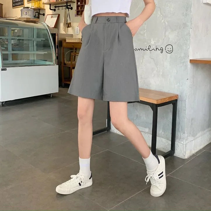 Short Femme Taille Basse Large Style Coréen | MDN