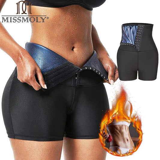 Shorty Gainant Sauna Minceur Femme - Gaine Sculptante Taille Haute Effet Thermique | MDN
