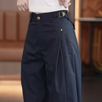 Pantalon large vert armée pour femme, nouvelle col - MDN Store 25