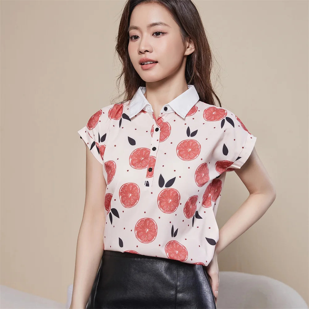 Femme Printemps Été Style Mousseline Blouses Chemise Femme | MDN Store