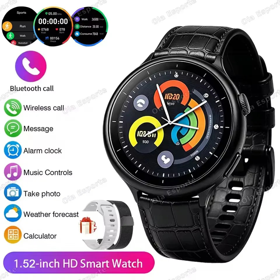 Montre Connectee Sport Assistant Vocal Bluetooth 5.3 Ecran 1.5 Pouce | MDN Store 25