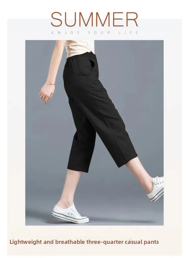 Pantacourt Large Soie Glacée Été Femme | MDN Store