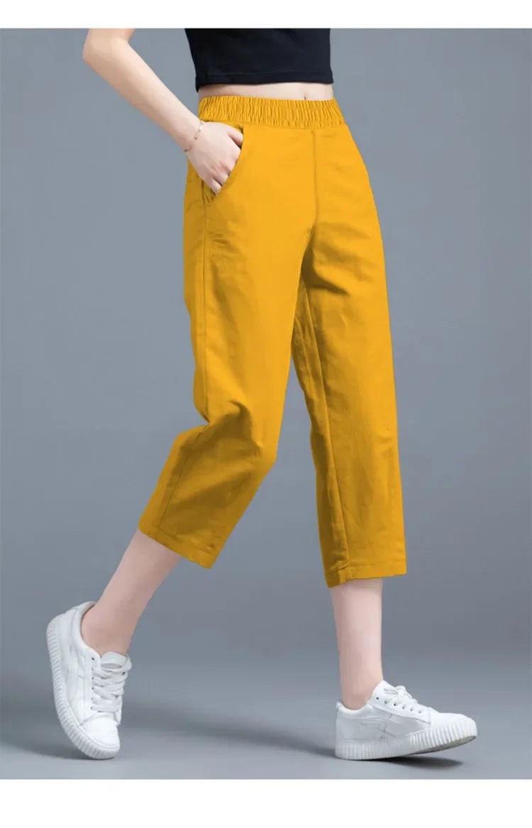 Pantacourt Large Soie Glacée Été Femme | MDN Store