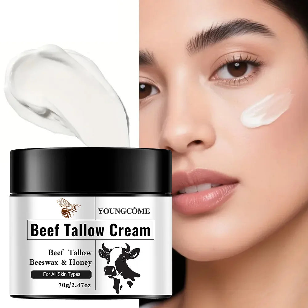 Crème Visage Suif de Bœuf Miel Hydratation Éclaircissant Anti-Rougeurs | MDN Store