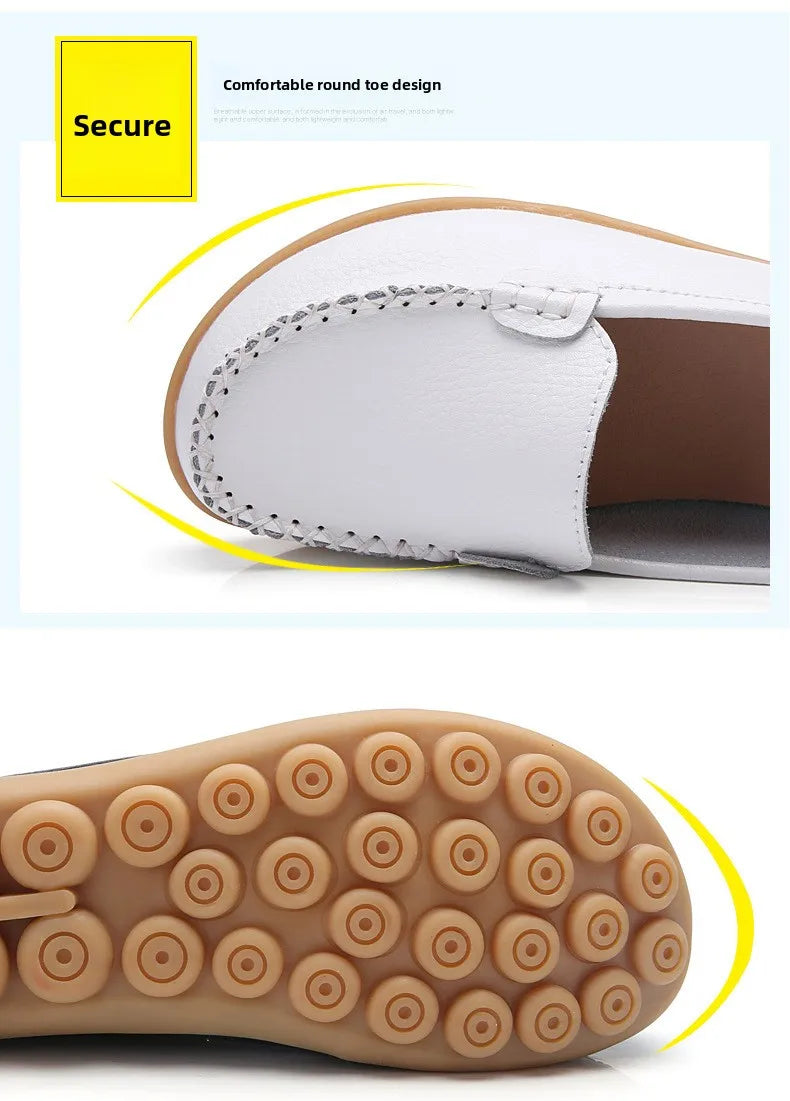 Chaussures Cuir Confort Slip-On Respirantes | MDN