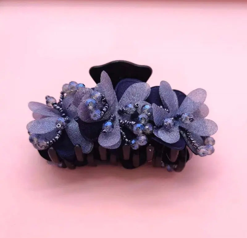 Pince à Cheveux Crabe Fleurie - Accessoire Cheveux Élégant et Pratique | MDN Store
