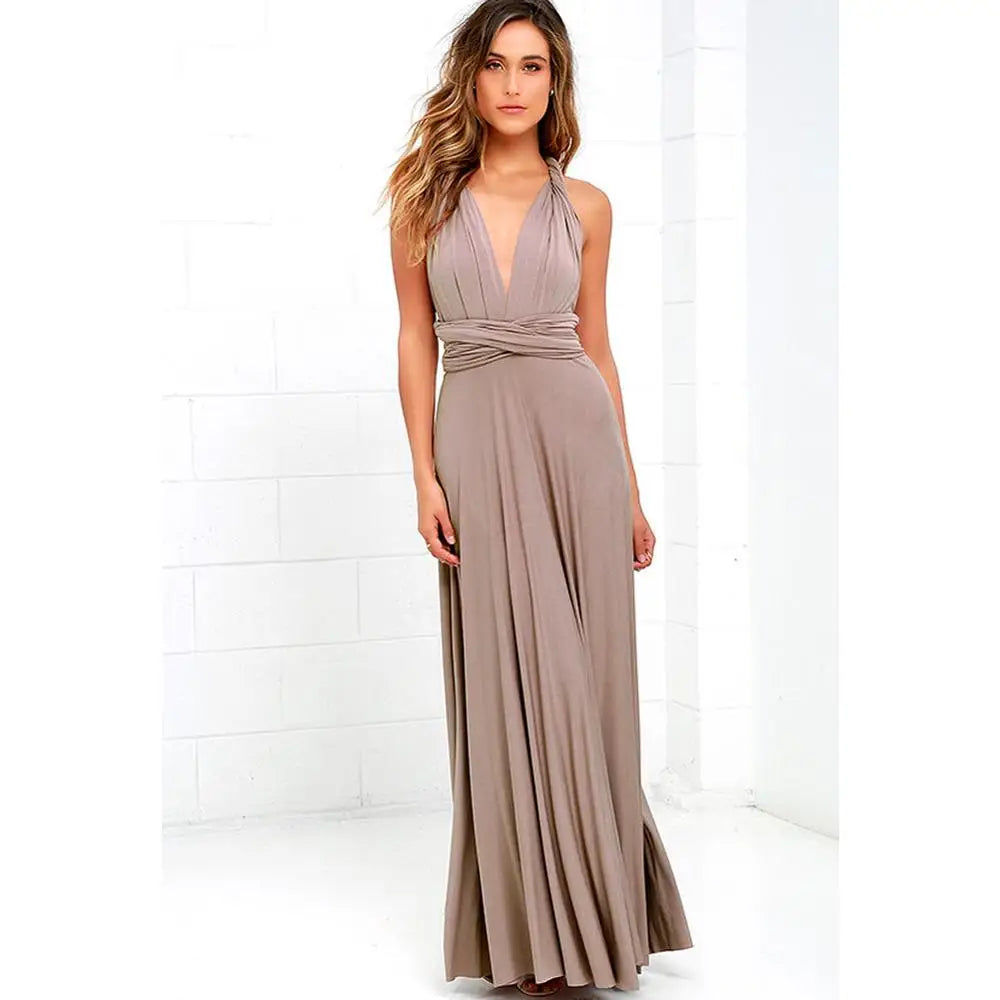 Robe Longue Femme Bandage Multiway Convertible Boho | MDN Store