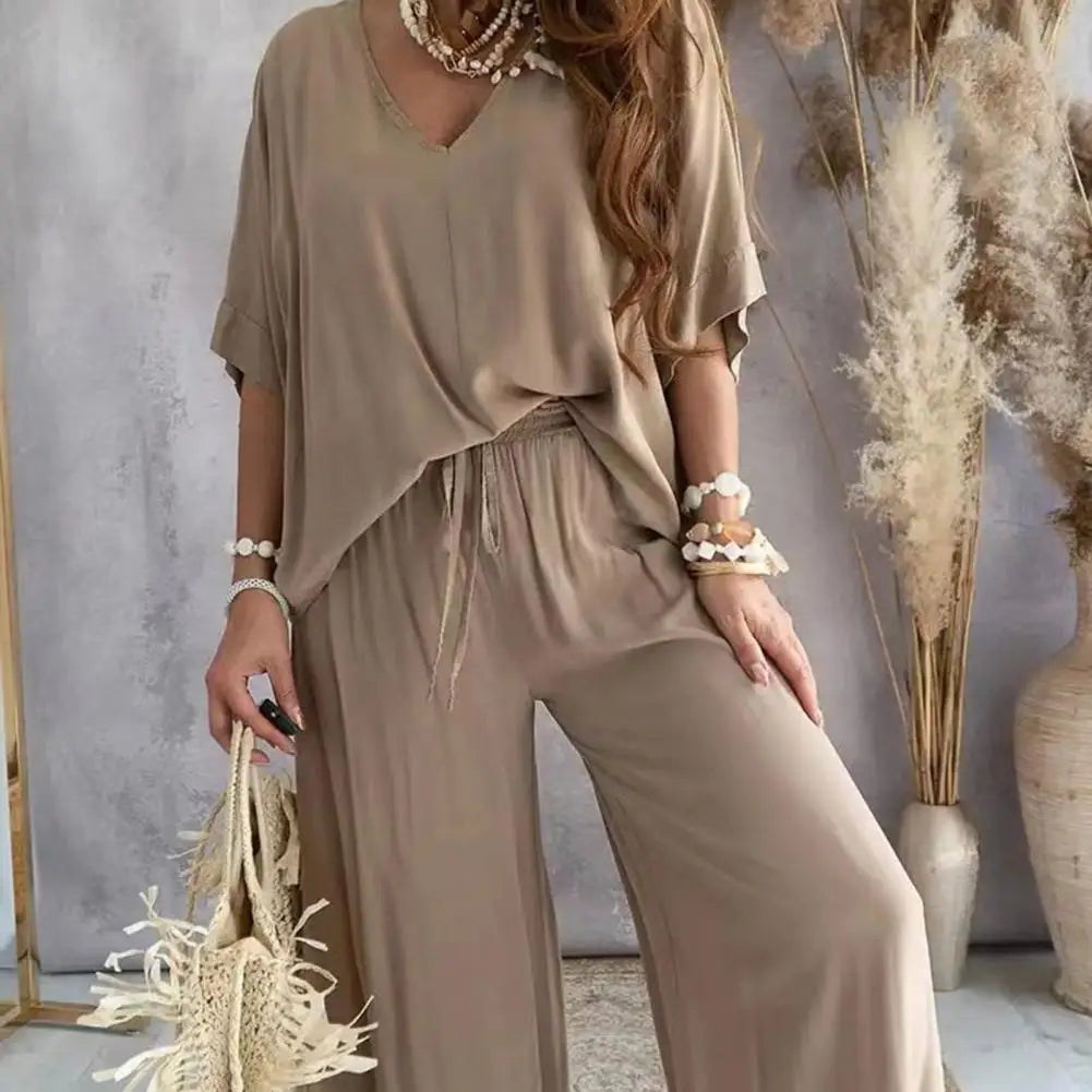 Ensemble Femme 2 Pièces Col V Été | MDN Store