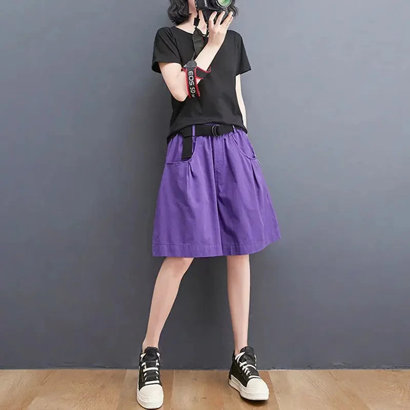 Short Femme Large Décontracté Coupe Ample Été | MDN Store