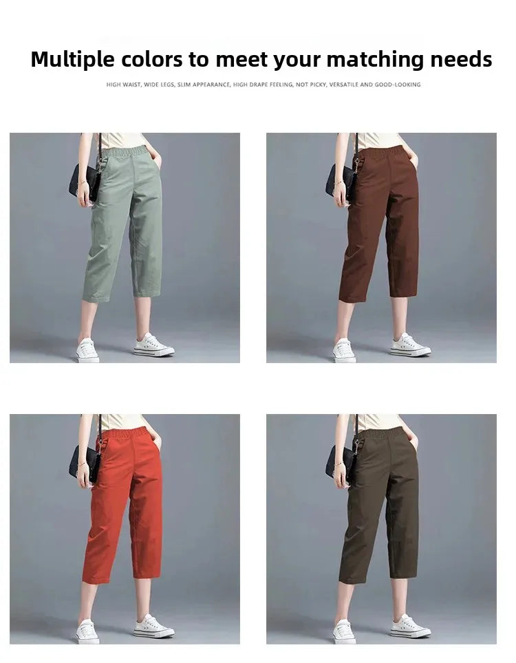 Pantacourt Large Soie Glacée Été Femme | MDN Store
