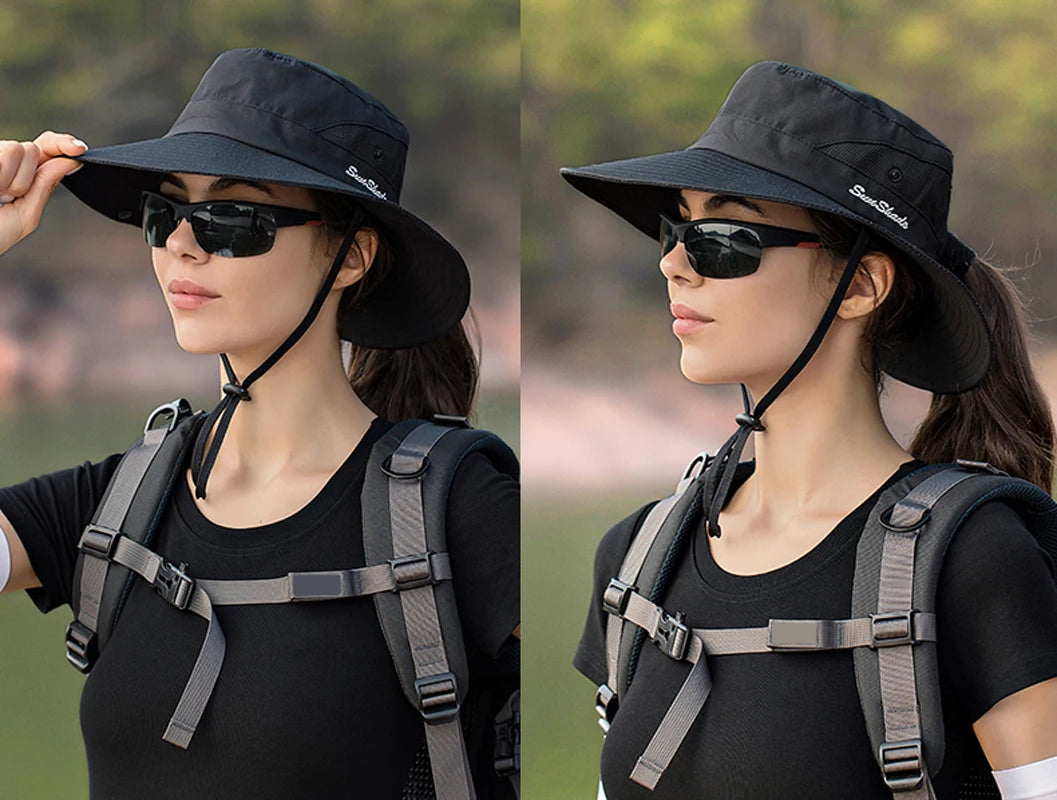 Chapeau Bob Pliable Trou Queue Cheval Bleu | MDN Store