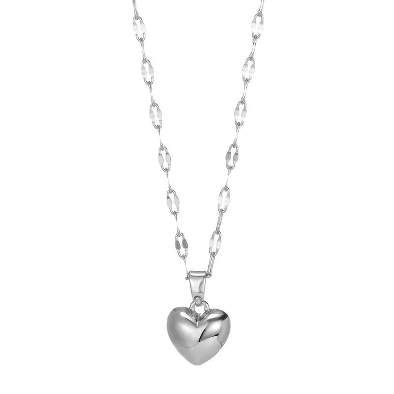 Collier Coeur Amour Pendentif Chaine Fine Femme | - MDN Store 25