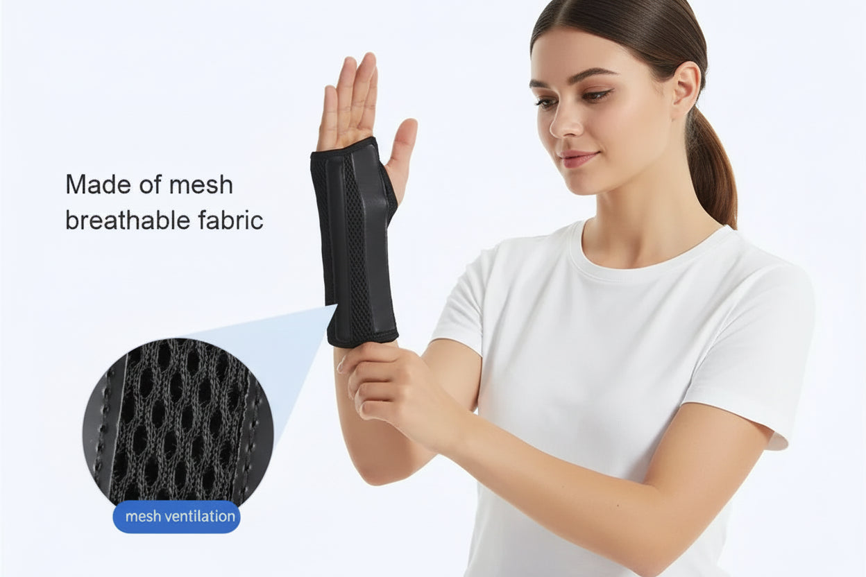 Attelle Poignet Ajustable Plaque Acier Protection Tendon | MDN Store