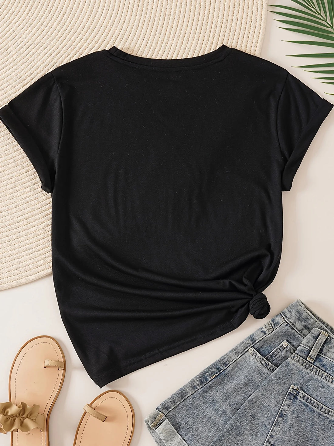 T-Shirt Floral Daisy Femme Style Bohème Décontracté | MDN Store 25