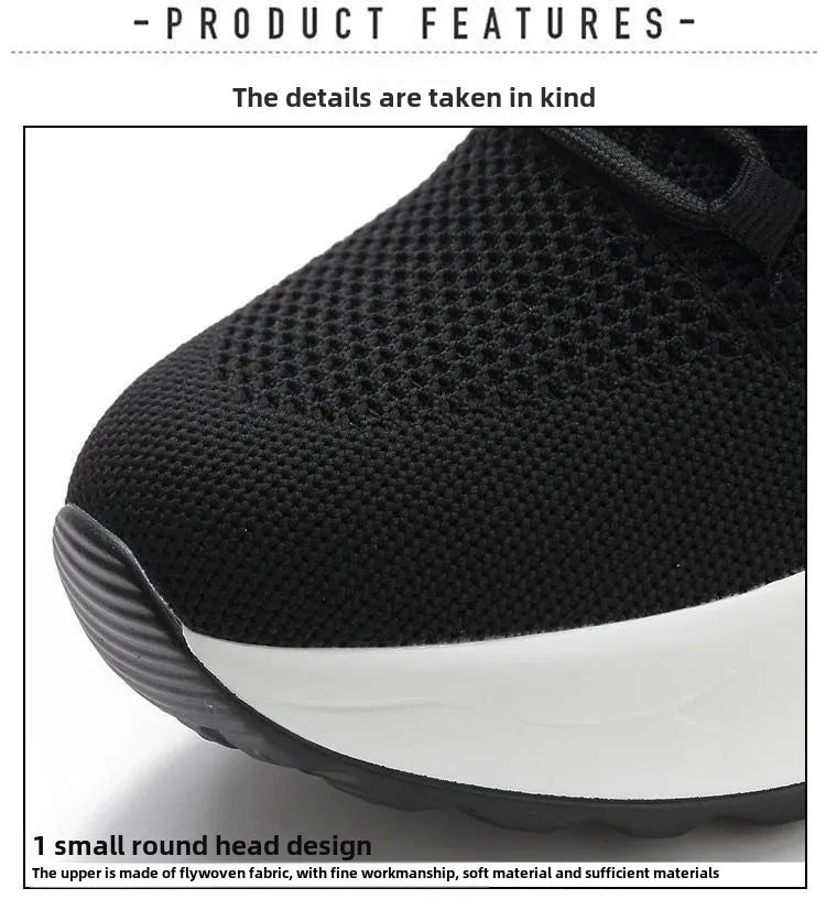 Baskets Femme Tricot Respirantes Talon Compensé | MDN