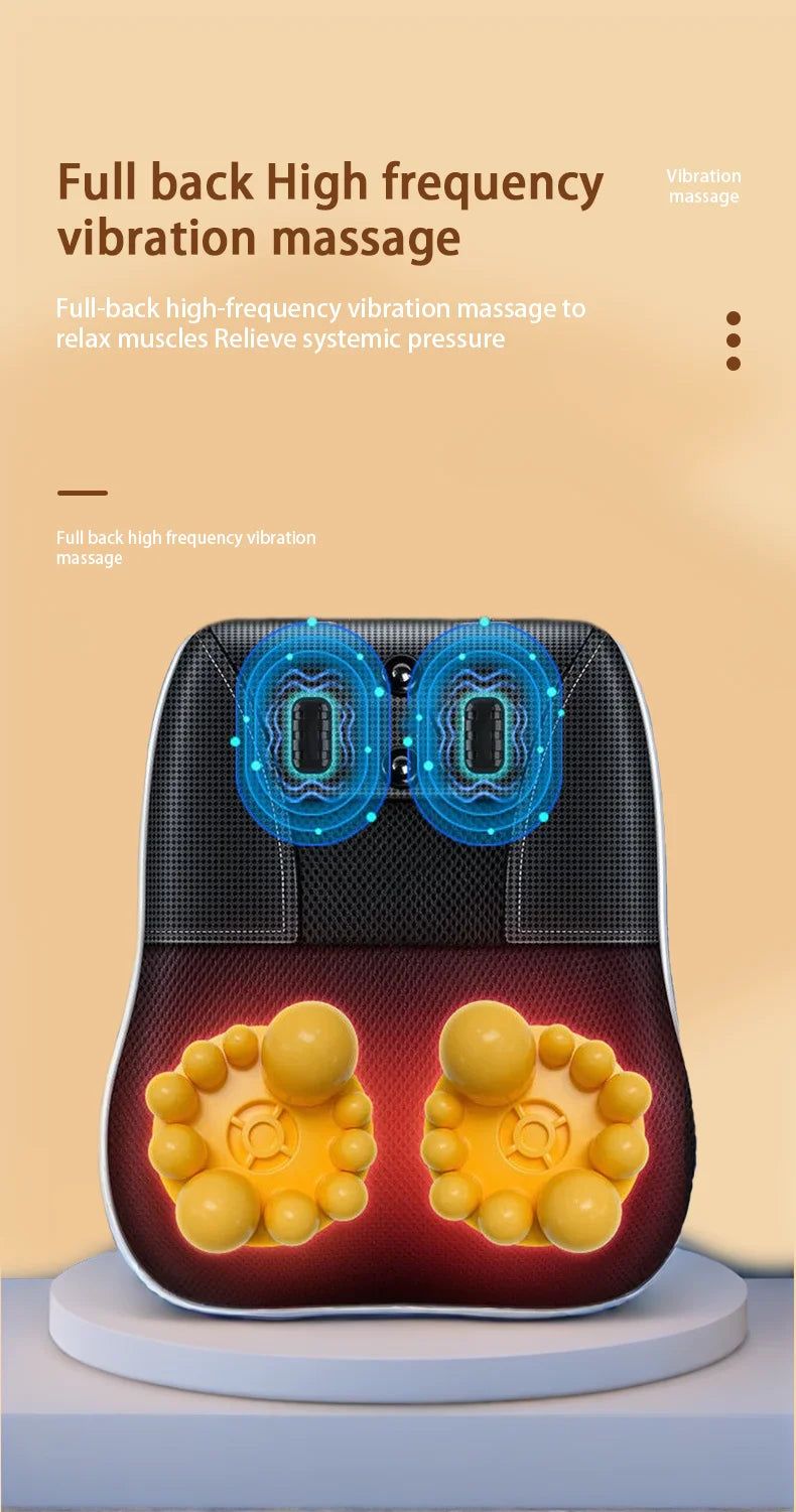 Masseur Cervical Électrique Shiatsu Chauffant Nuque Épaules | MDN