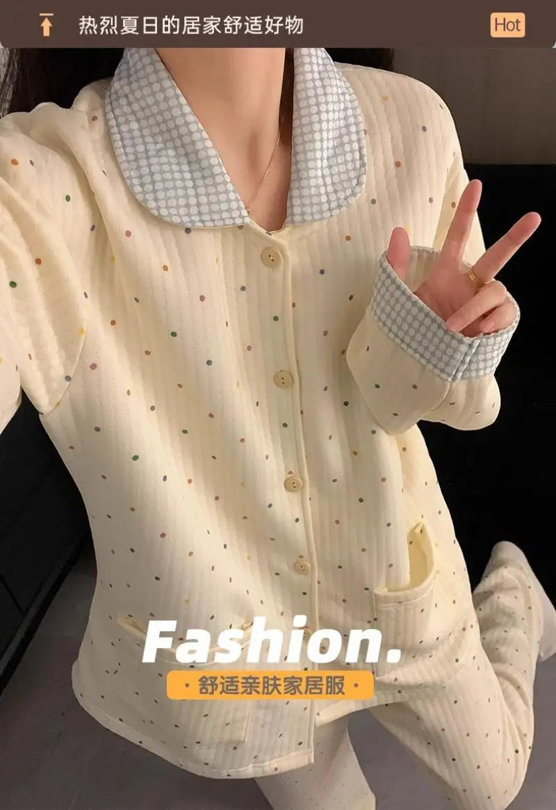 Pyjama Coton Uni 2 Pièces Hiver | MDN Store