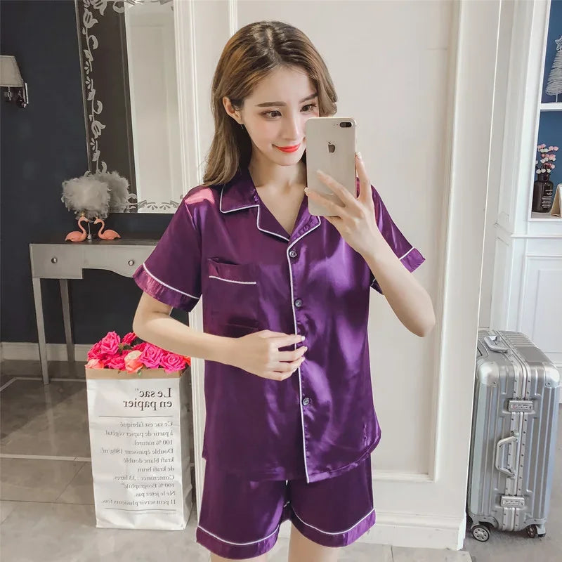 Pyjama Short Purple taille XL femme - MDN Store 25